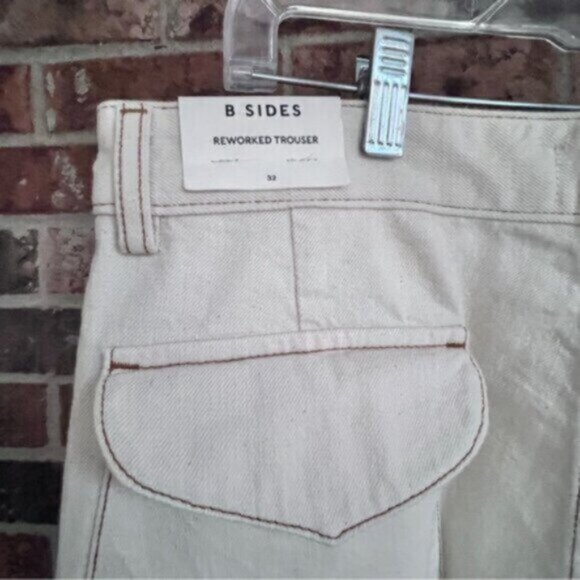 B Sides  Reworked Trouser - Clair Rinse   NEW 100% cotton   Made in USA Size 32 - Picture 15 of 16